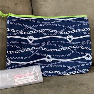 Thirty-One Zipper Pouch in Chains Ahoy